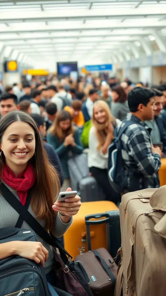 connect with airport travelers